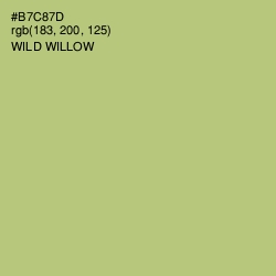 #B7C87D - Wild Willow Color Image